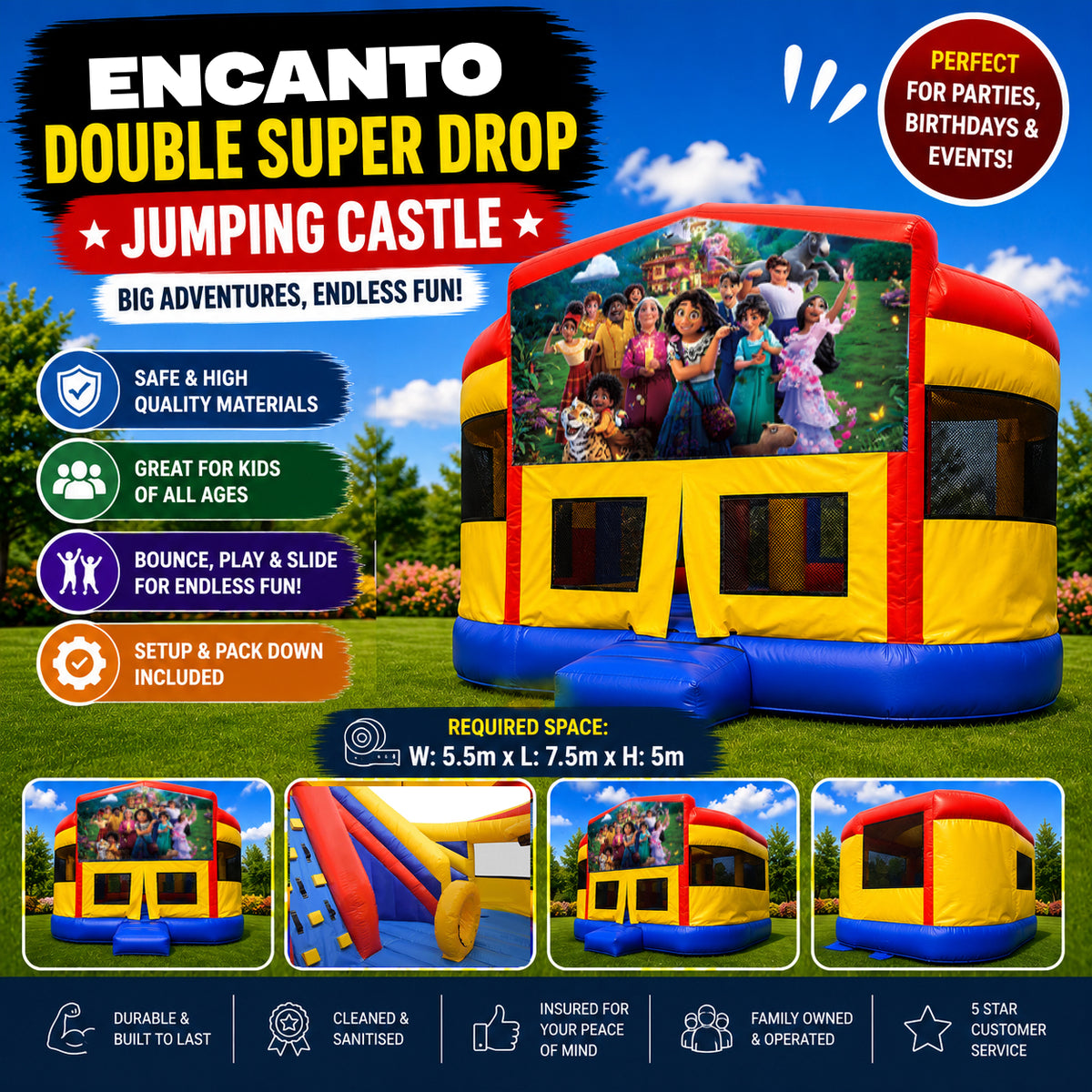 Encanto Super Drop Combo Jumping Castle