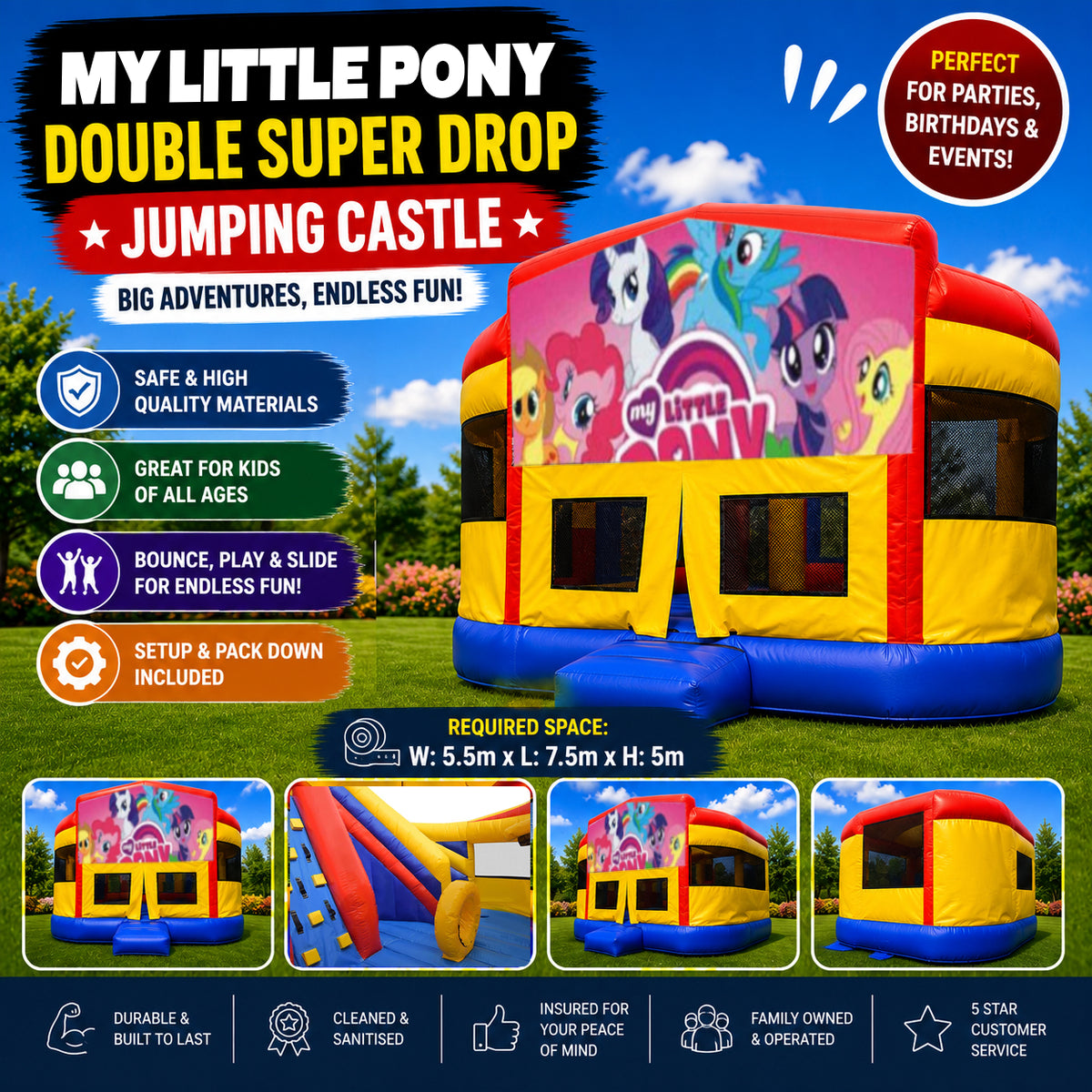 My Little Pony Super Drop Combo Jumping Castle