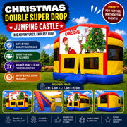 Christmas #9 Double Super Drop Combo Jumping Castle