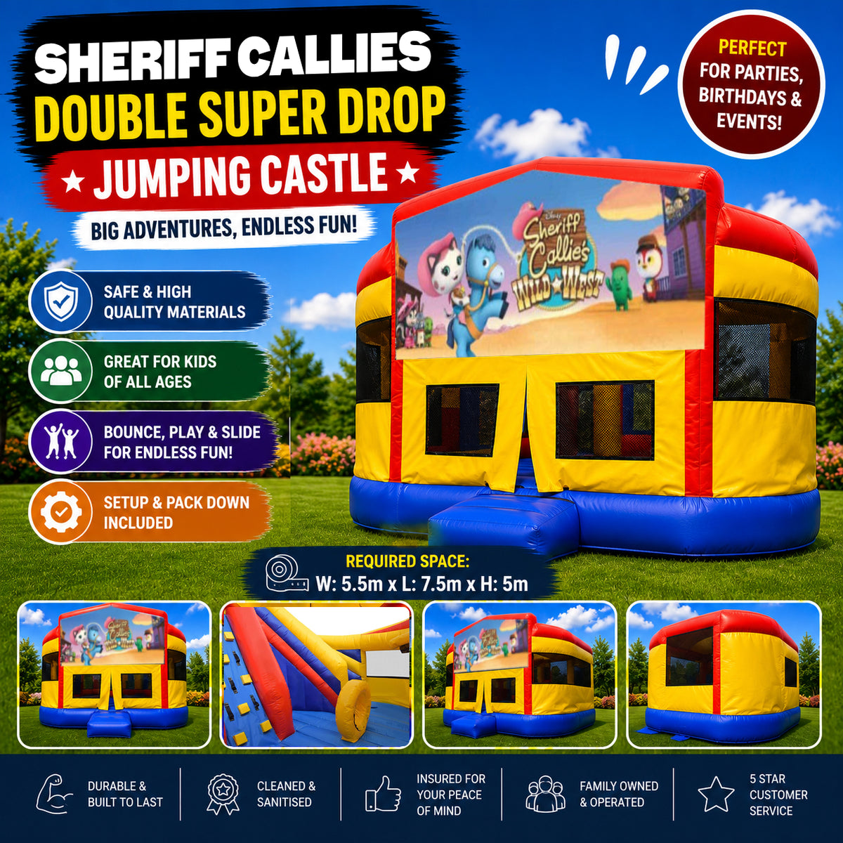 Sheriff Callies Super Drop Combo Jumping Castle