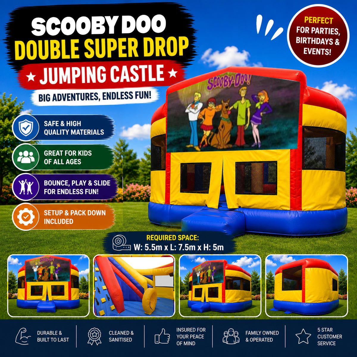 Scooby Doo Super Drop Combo Jumping Castle
