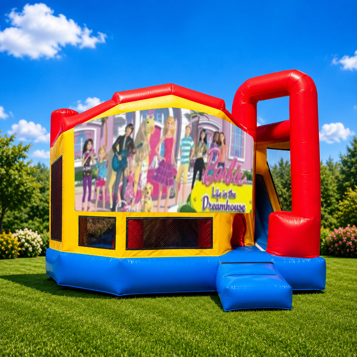 Barbie Medium Internal Slide Jumping Castle