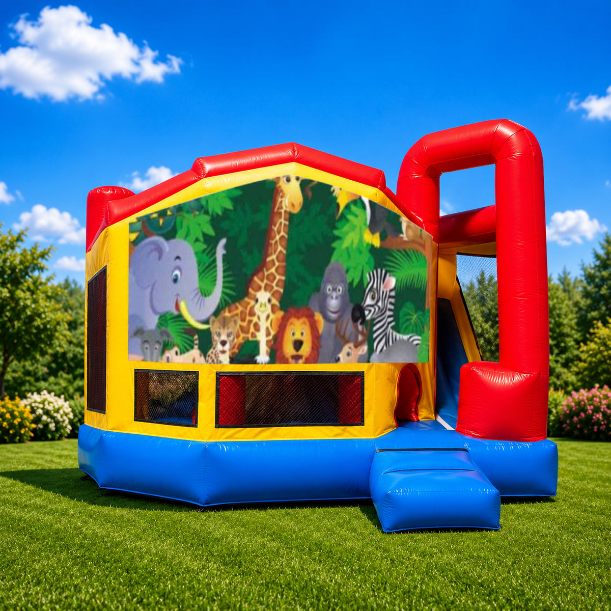 Jungle Medium Internal Slide Jumping Castle