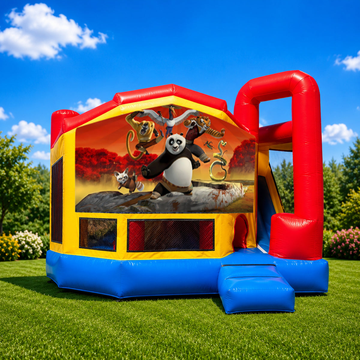 Kung Fu Panda Medium Internal Slide Jumping Castle
