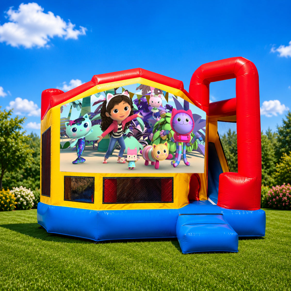 Gabby's Dollhouse Medium Internal Slide Jumping Castle