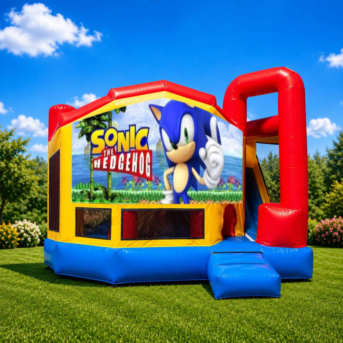 Sonic Medium Internal Slide Jumping Castle