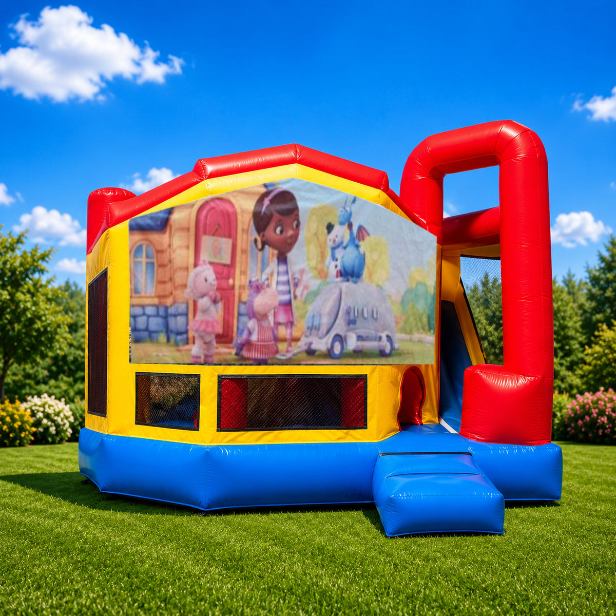 Doc Mcstuffins Medium Internal Slide Jumping Castle