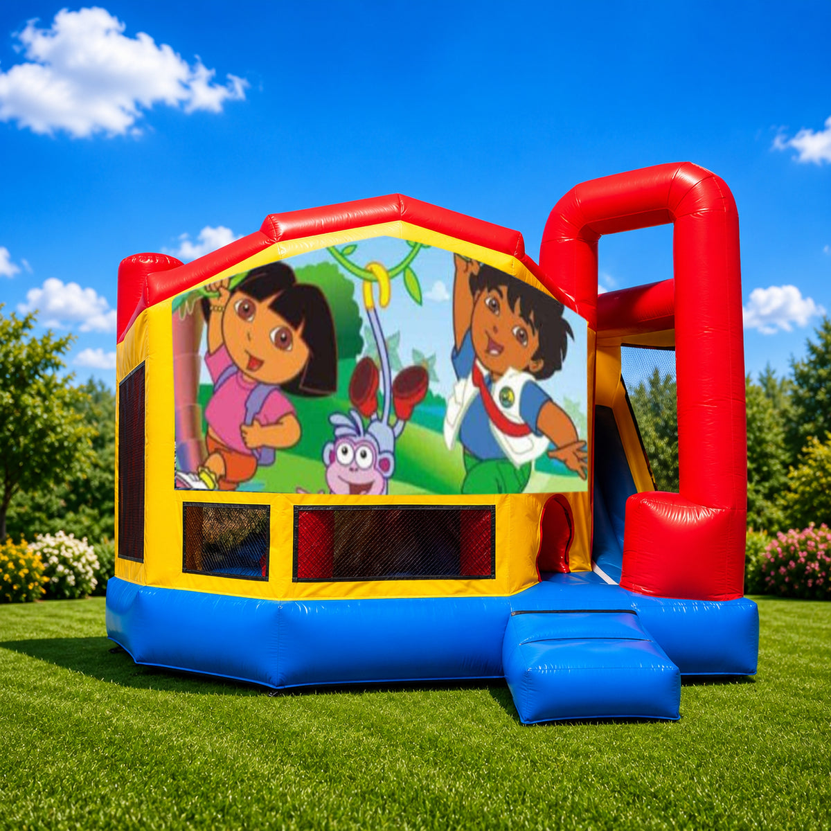 Dora Medium Internal Slide Jumping Castle