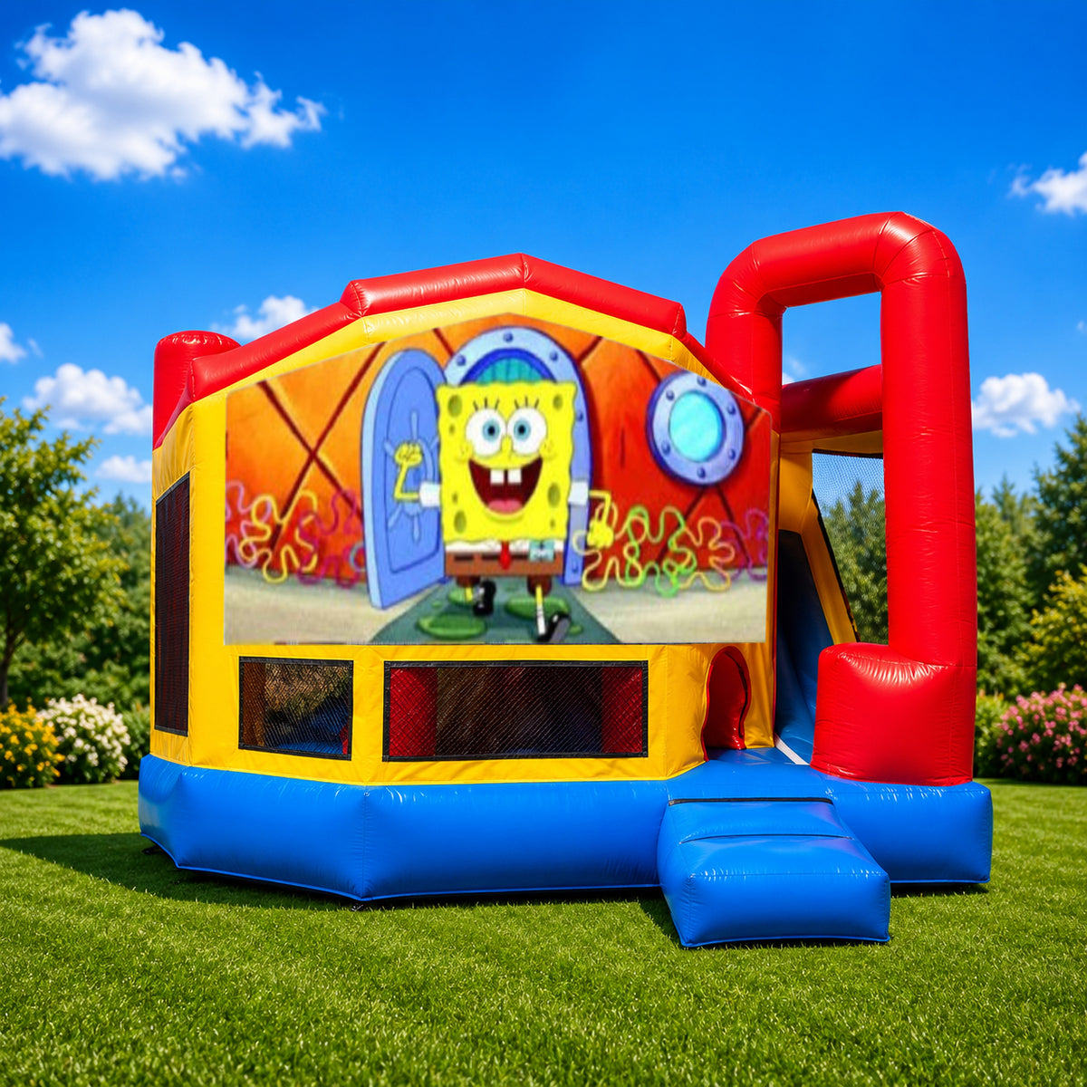 Spongebob Medium Internal Slide Jumping Castle
