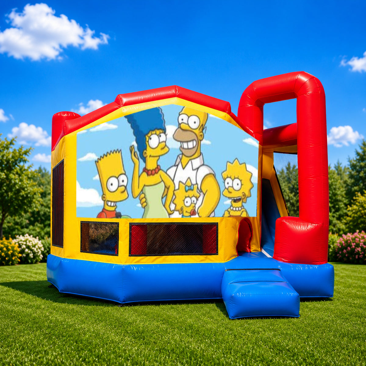 The Simpsons Medium Internal Slide Jumping Castle