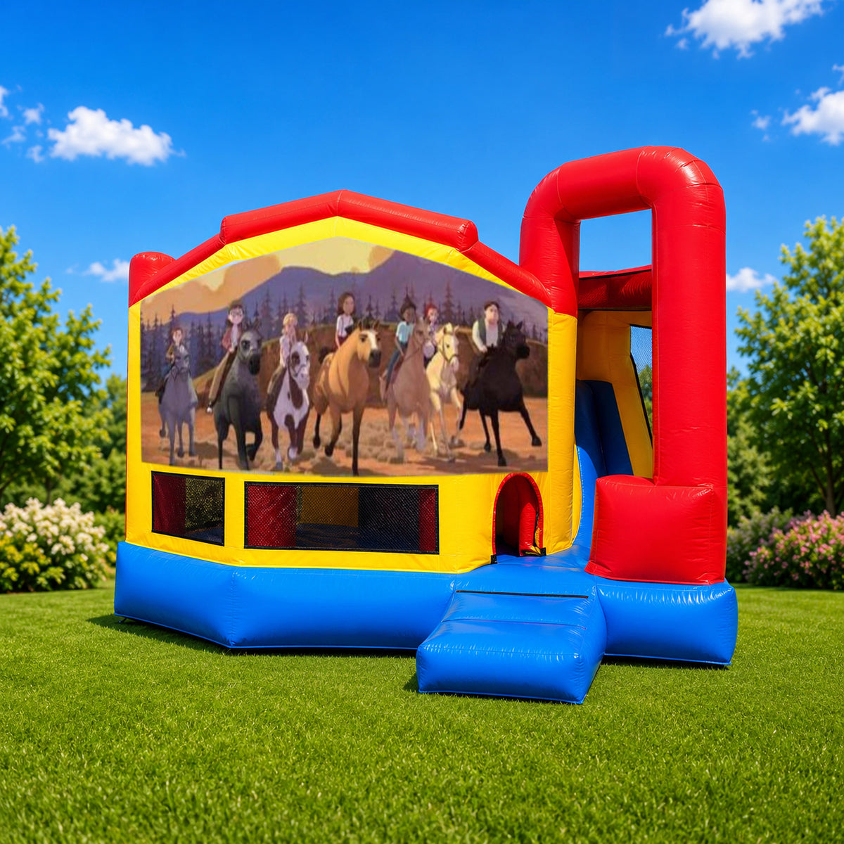 Dreamworks Spirit Medium Internal Slide Jumping Castle