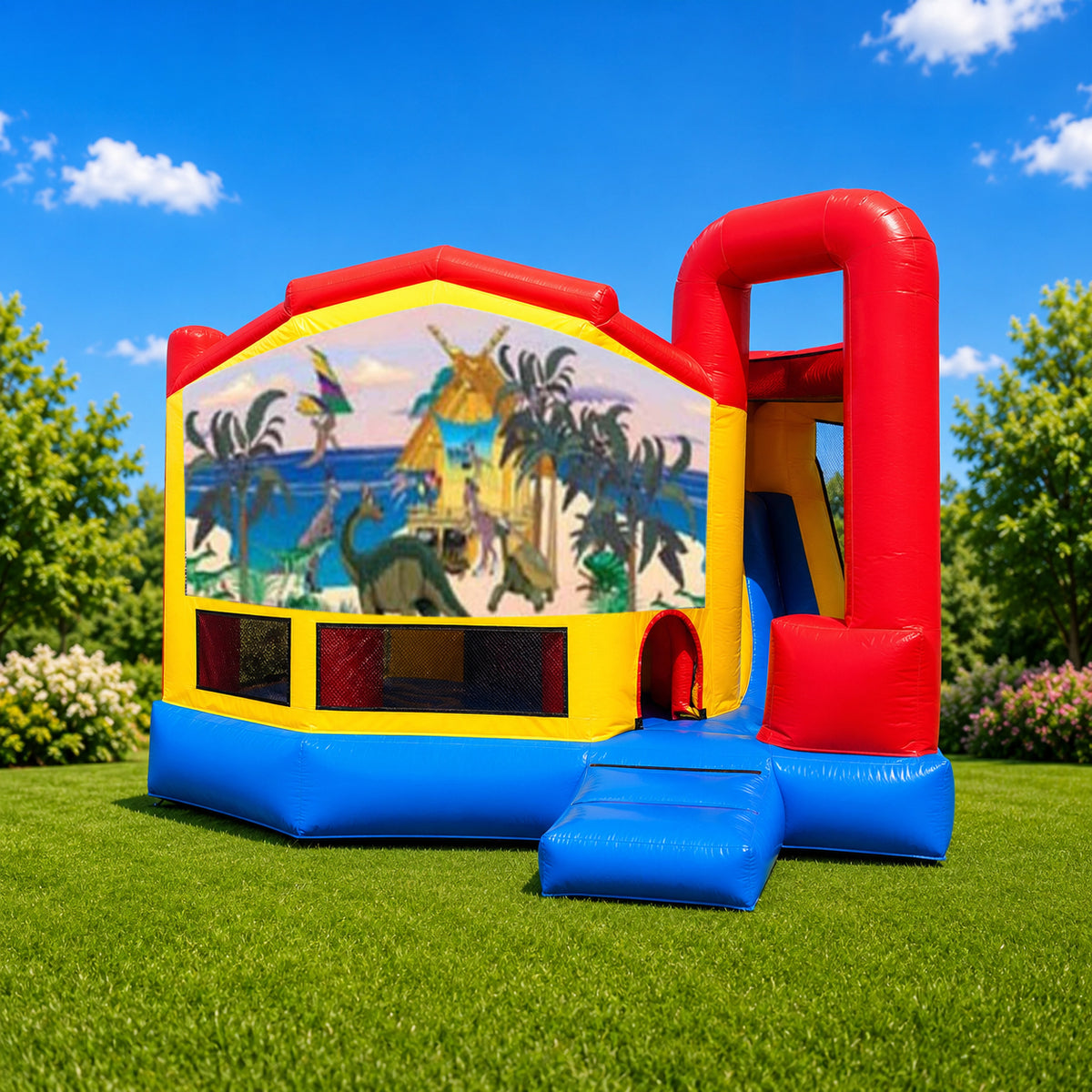 Dinosaur #1 Medium Internal Slide Jumping Castle