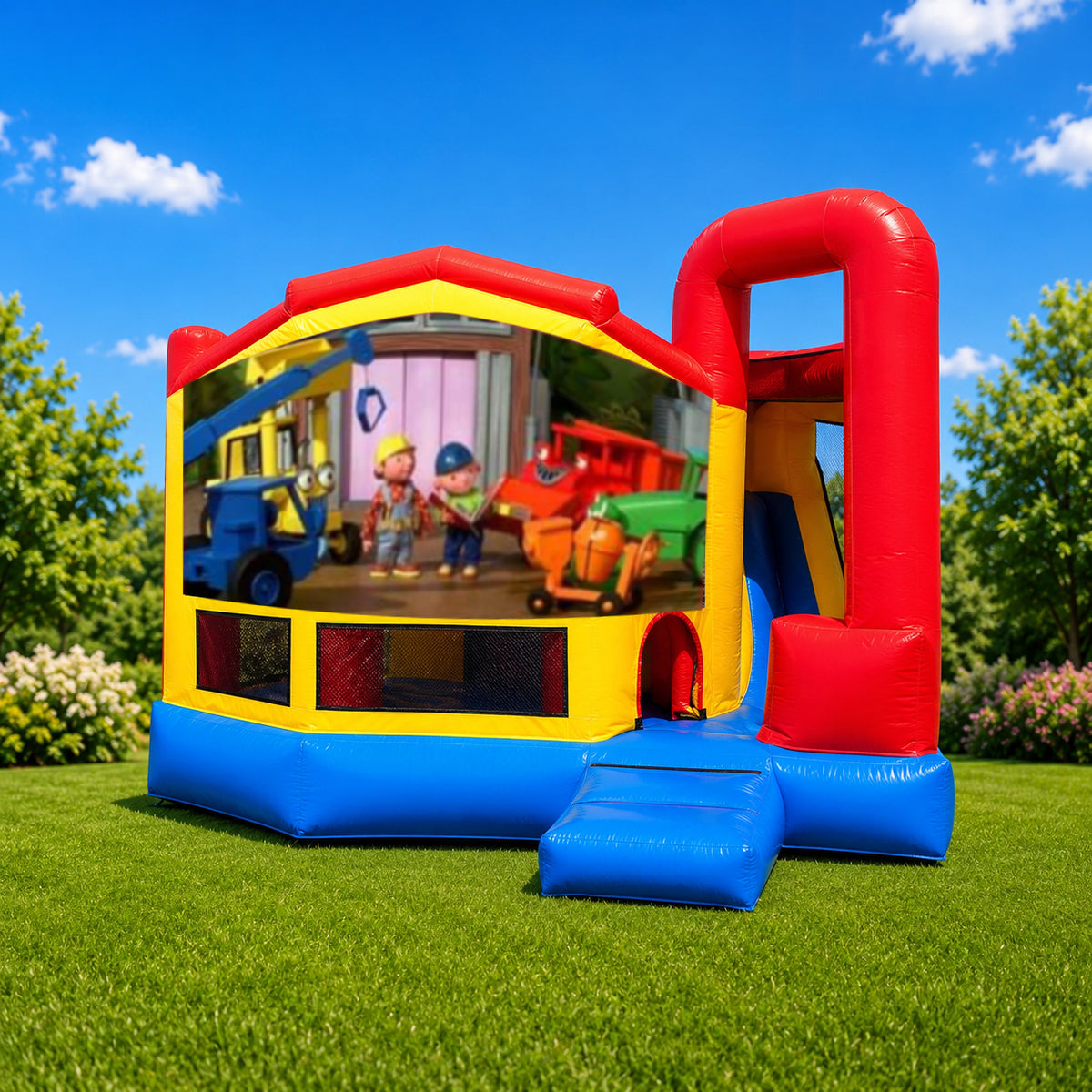 Bob The Builder Medium Internal Slide Jumping Castle