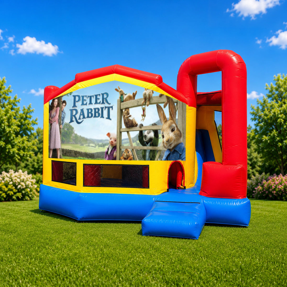 Peter Rabbit Medium Internal Slide Jumping Castle