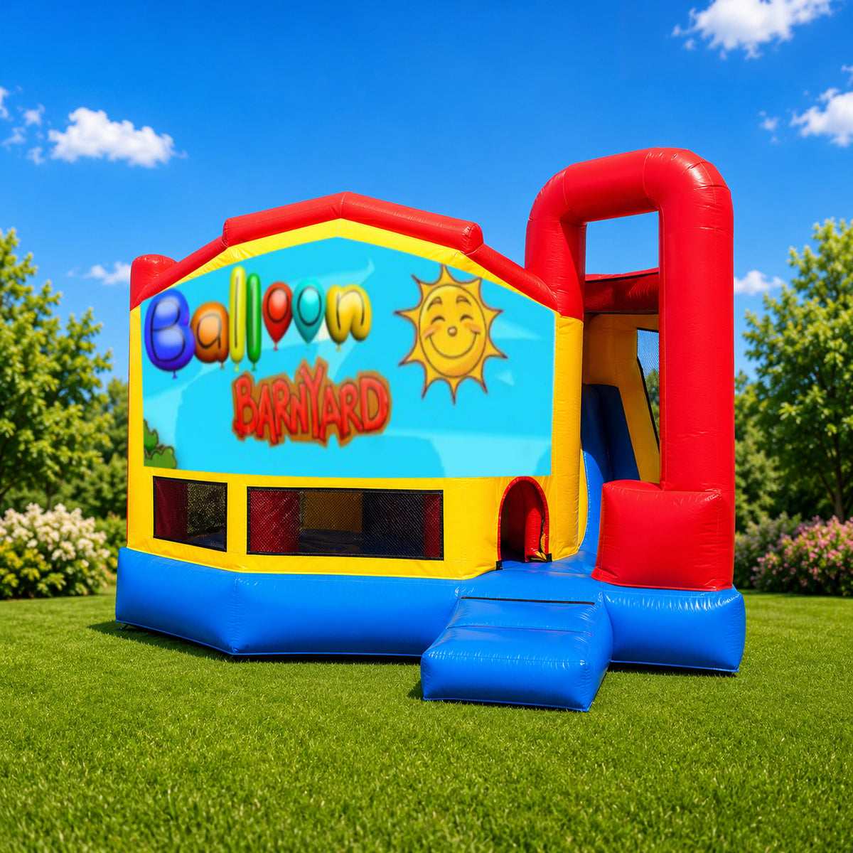 Balloon Barnyard Medium Internal Slide Jumping Castle