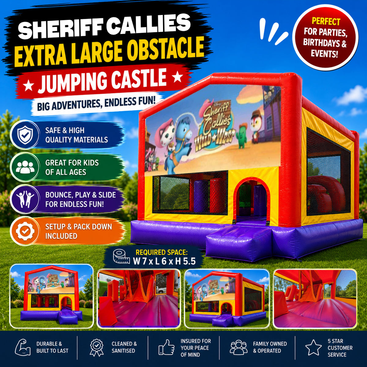 Sheriff Callies Extra Large Obstacle Combo Jumping Castle