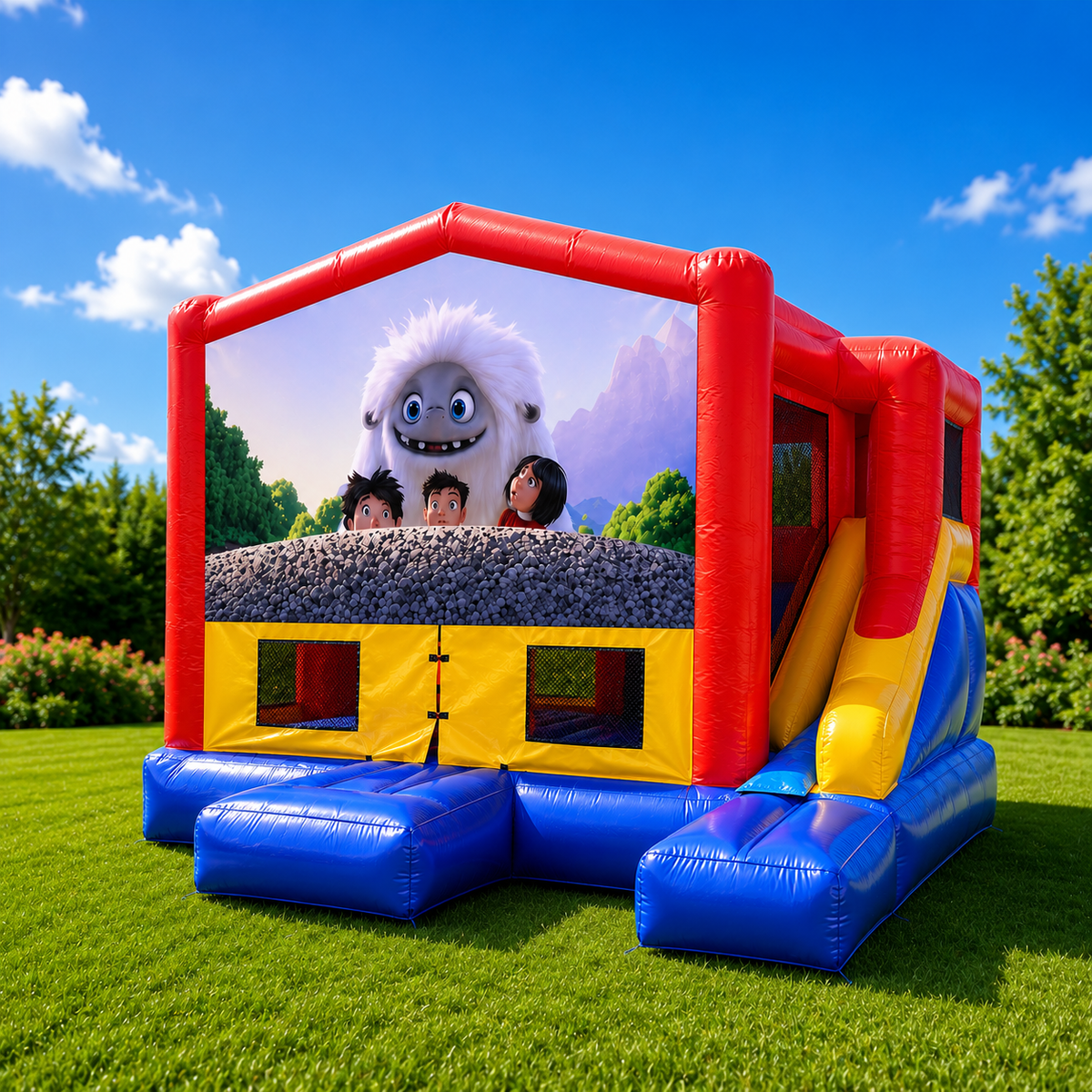 Abominable Small External Slide Jumping Castle