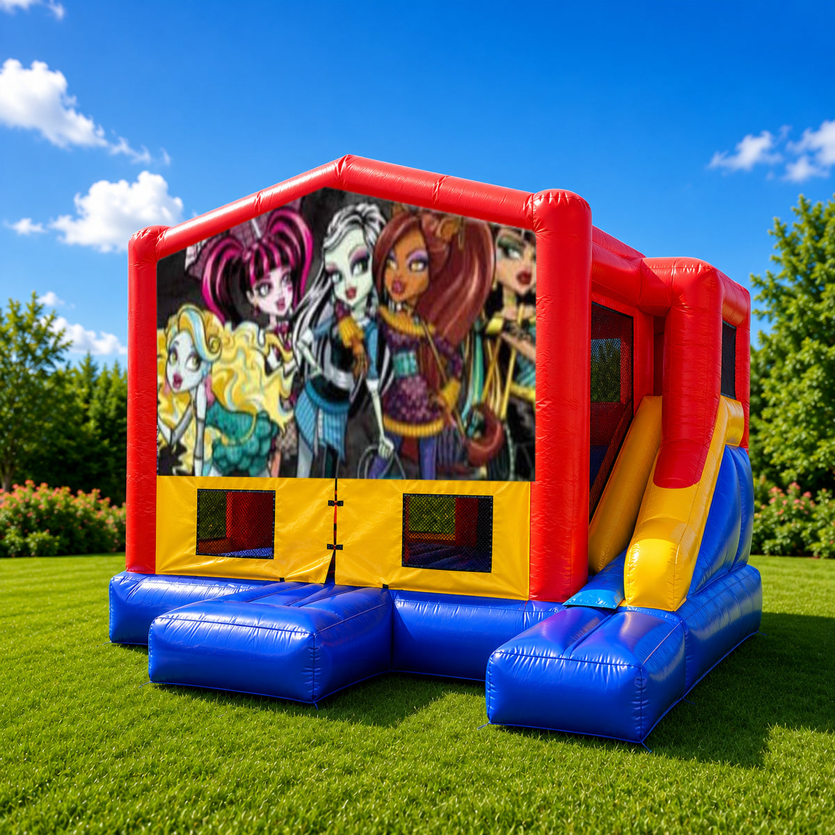 Monster High Small External Slide Jumping Castle