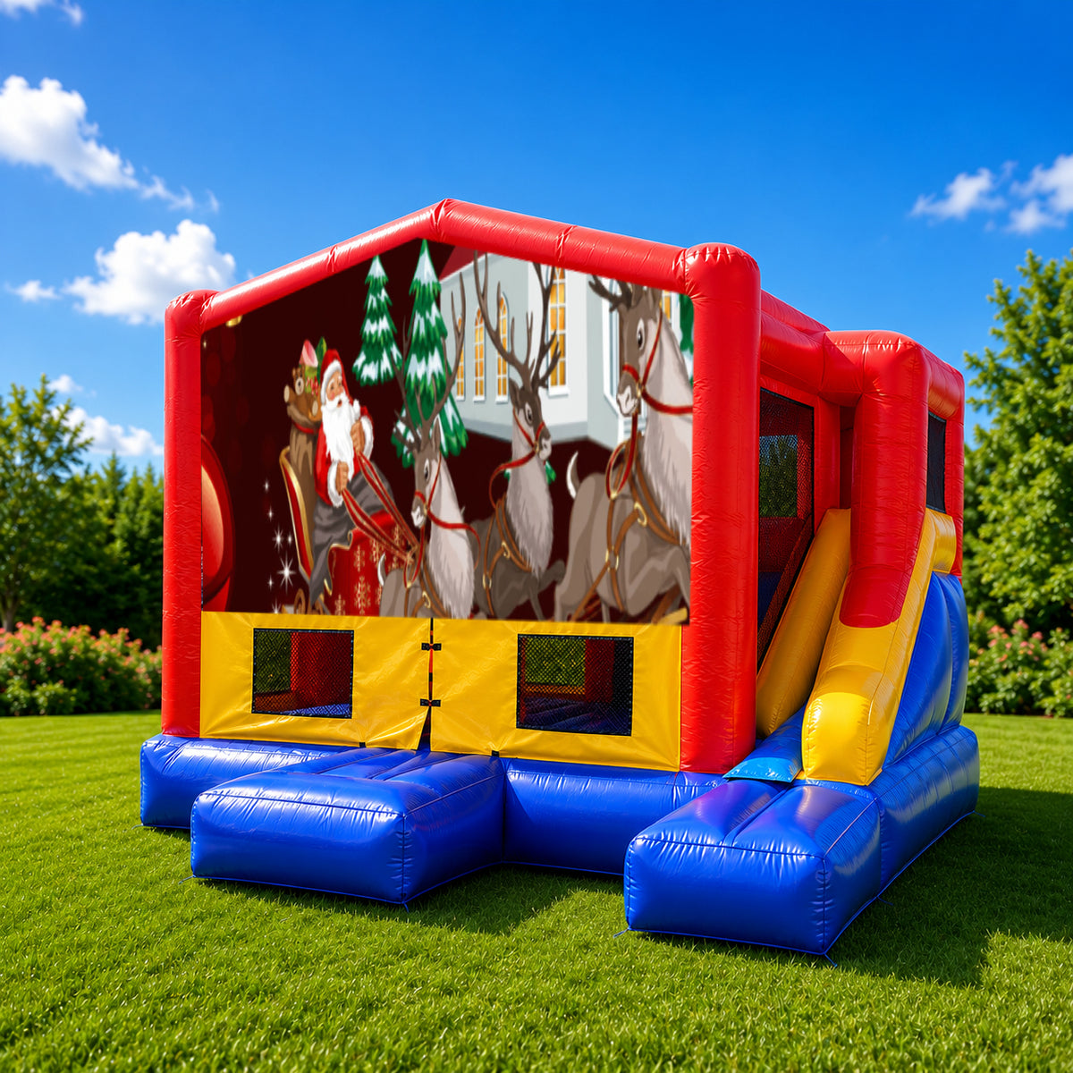 Christmas #6 Small External Slide Jumping Castle