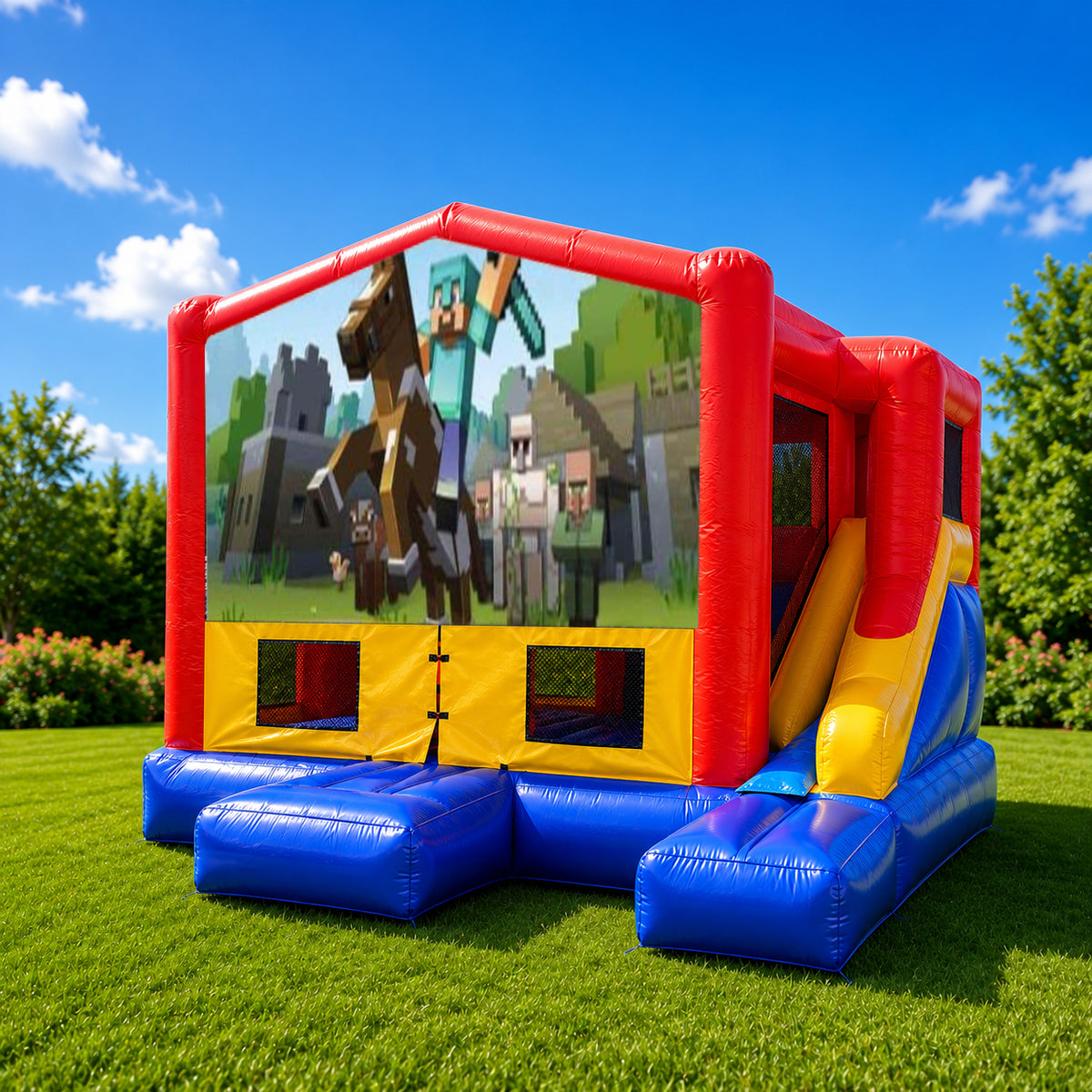 Minecraft Small External Slide Jumping Castle