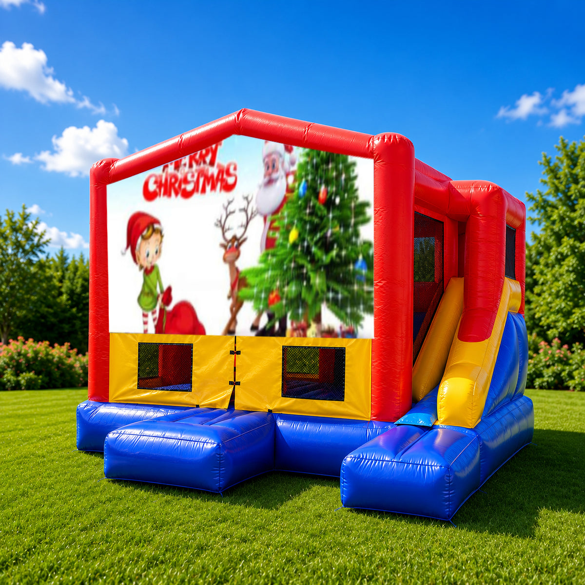 Christmas #9 Small External Slide Jumping Castle