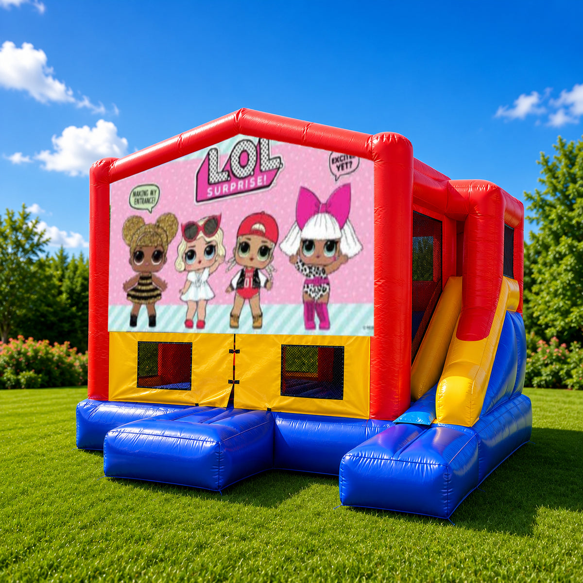 LOL Surprise Small External Slide Jumping Castle