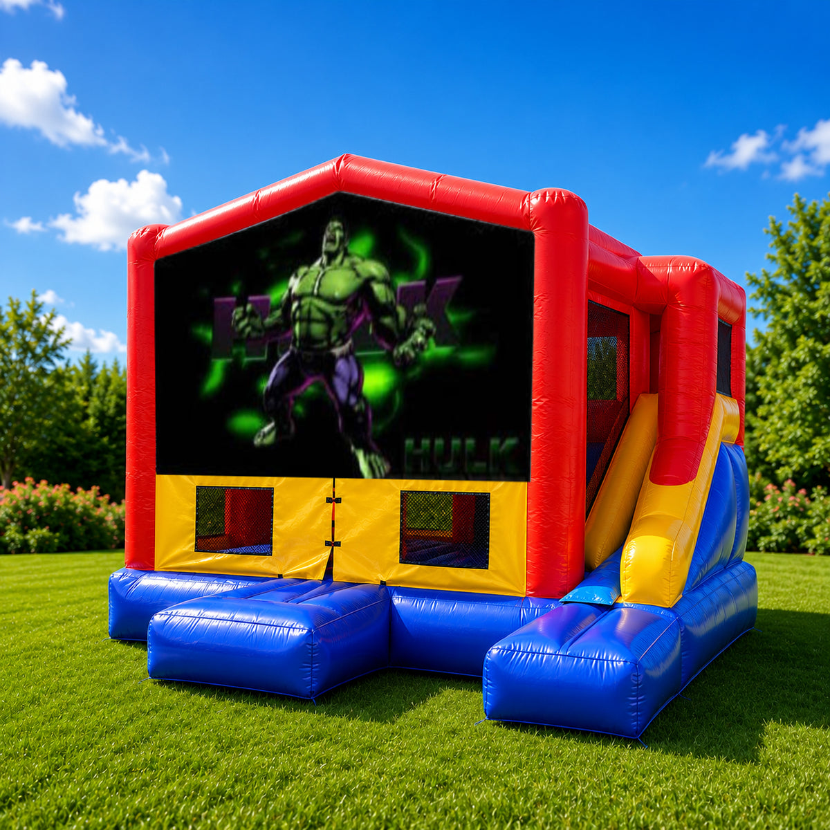 Hulk Small External Slide Jumping Castle