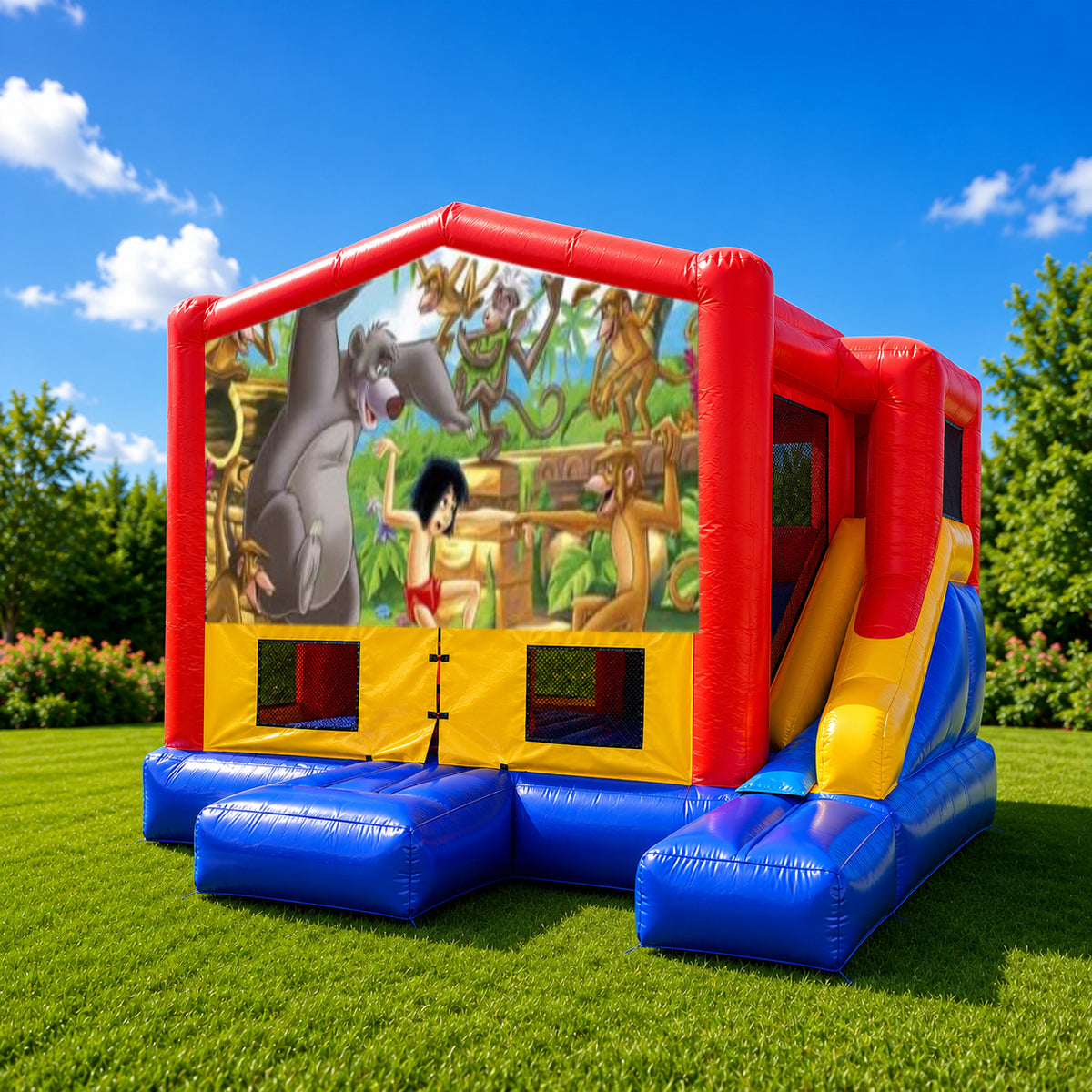 Jungle Book  Small External Slide Jumping Castle
