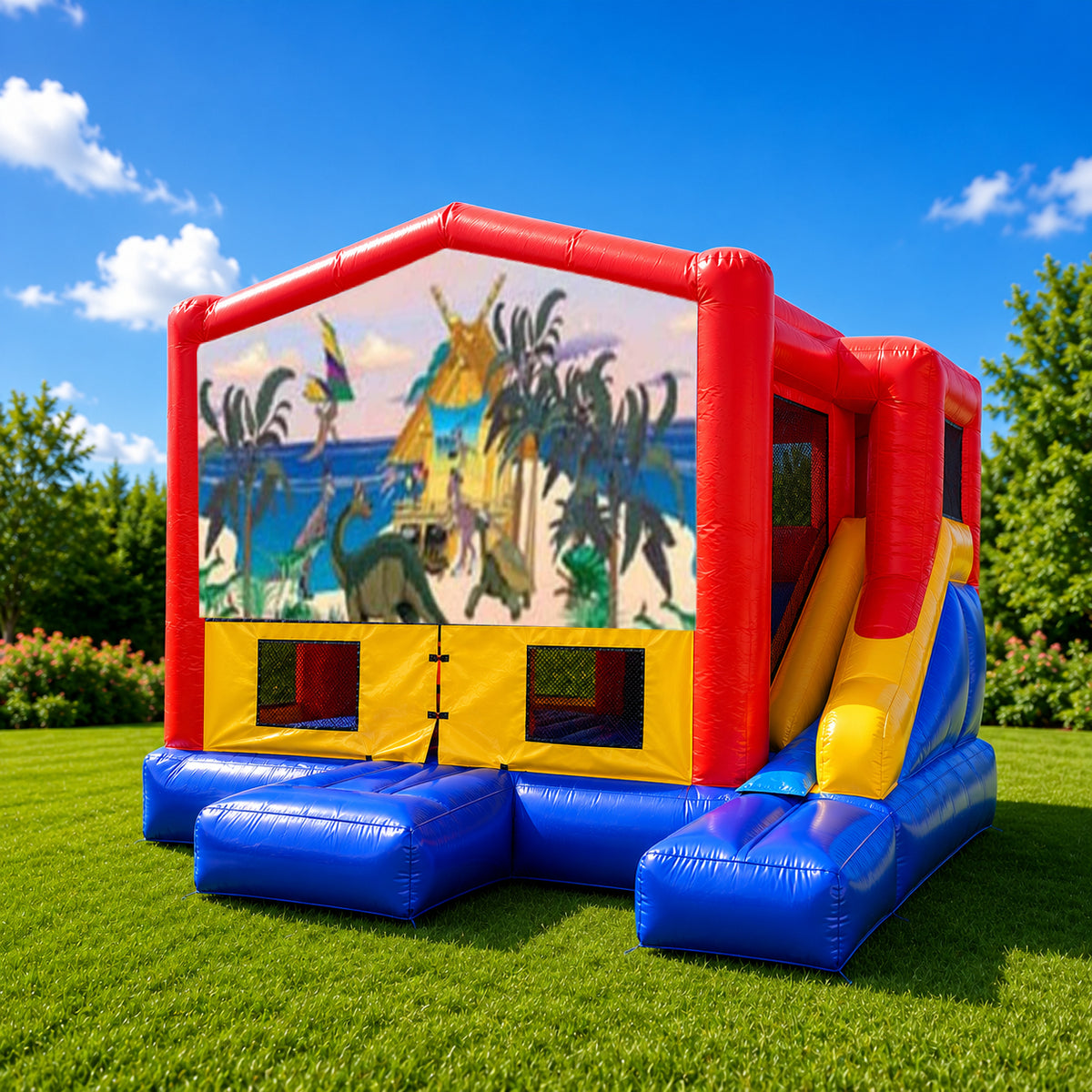Dinosaur #1 Small External Slide Jumping Castle