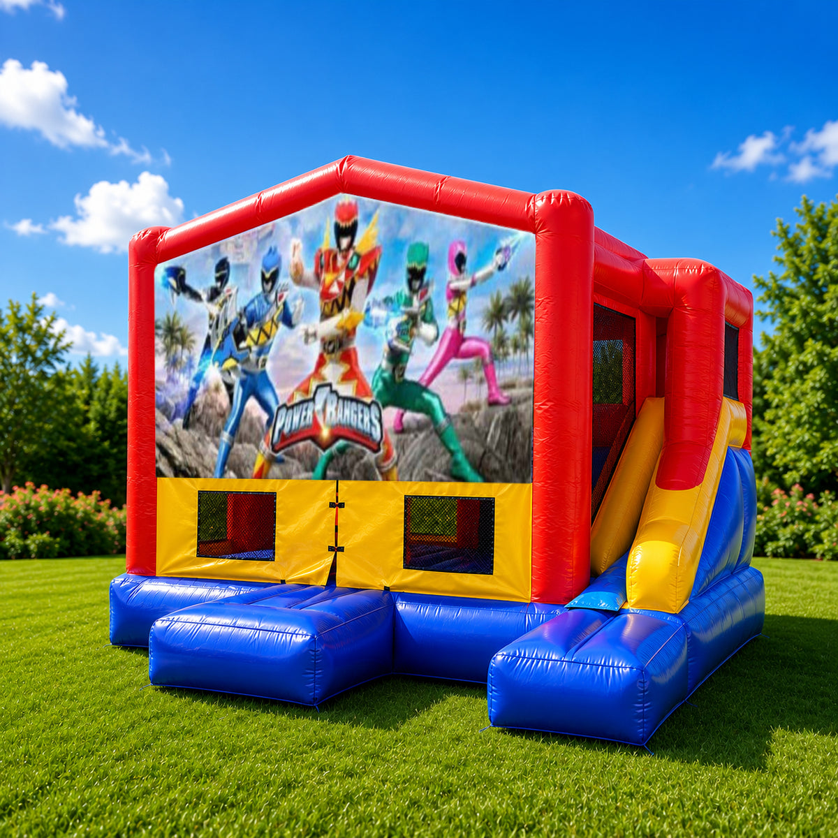 Power Rangers Small External Slide Jumping Castle