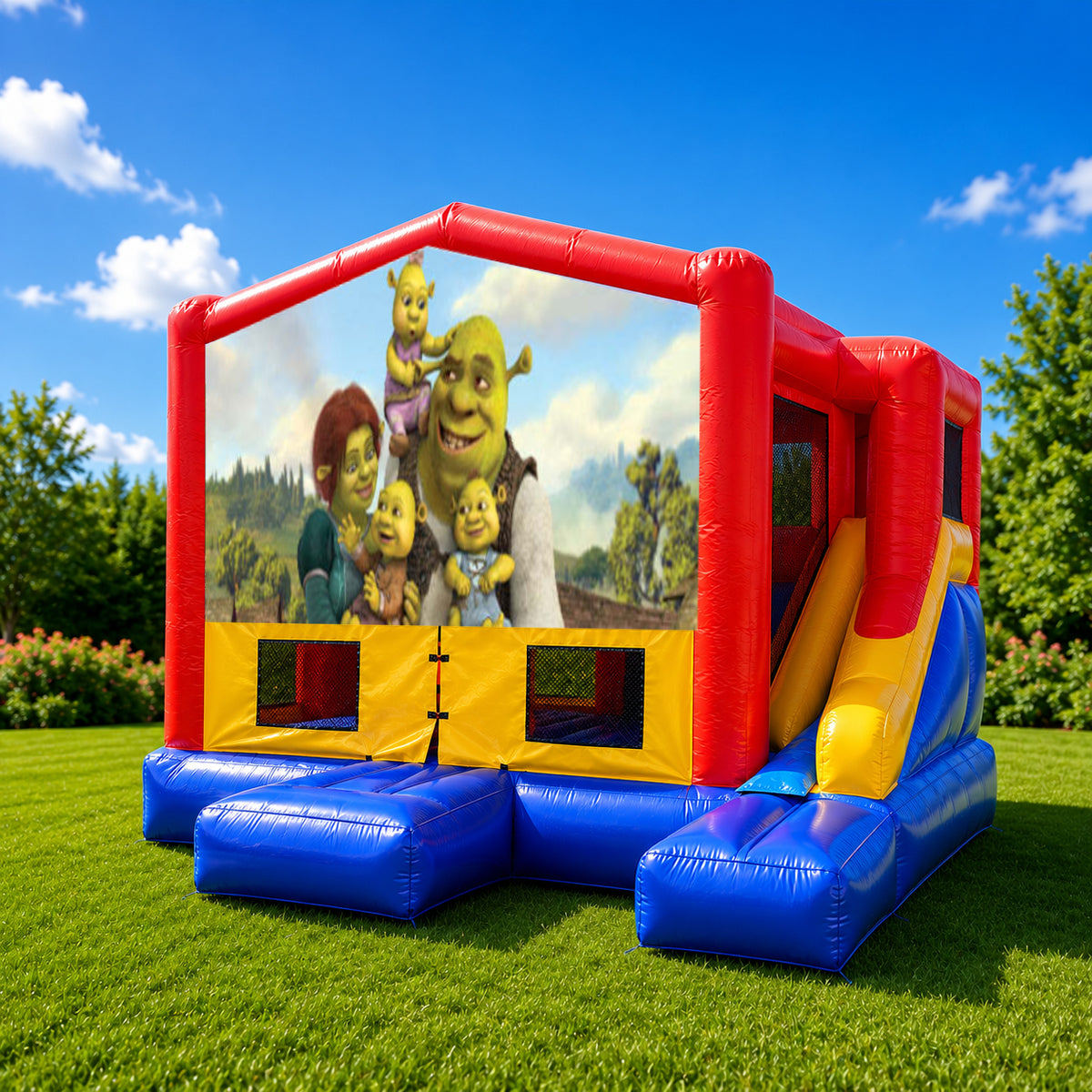 Shrek Small External Slide Jumping Castle