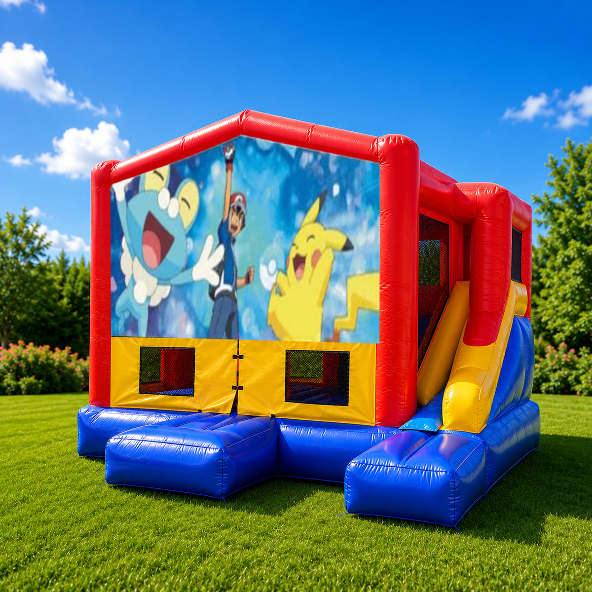 Pokemon Small External Slide Jumping Castle
