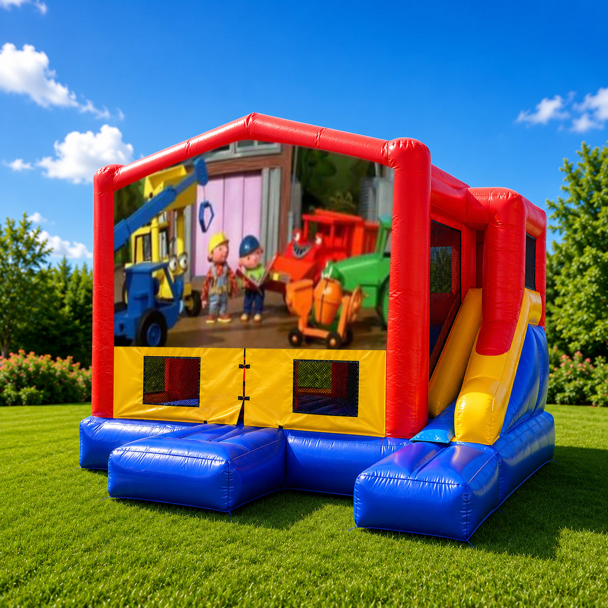 Bob the Builder Small External Slide Jumping Castle