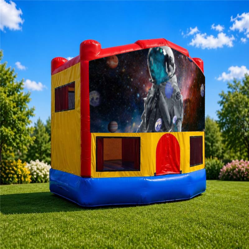 Space / Astronauts Small Combo Jumping Castle