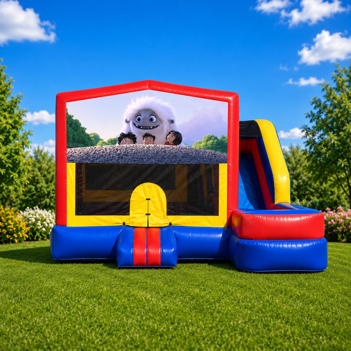 Abominable Medium External Slide Jumping Castle