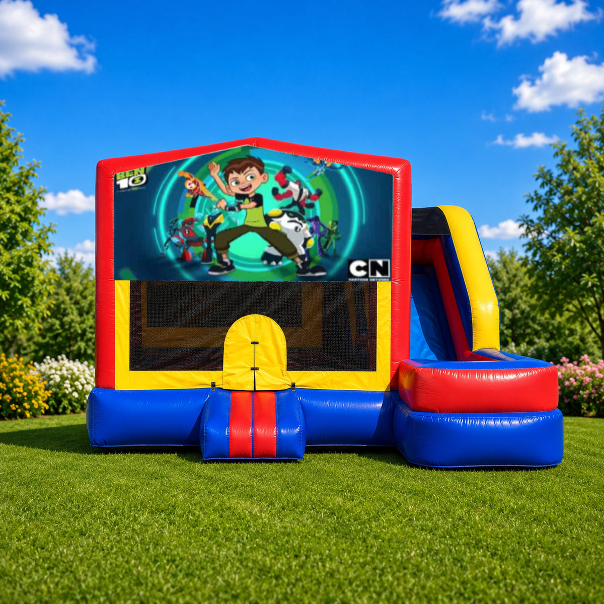 Ben10 Medium External Slide Jumping Castle