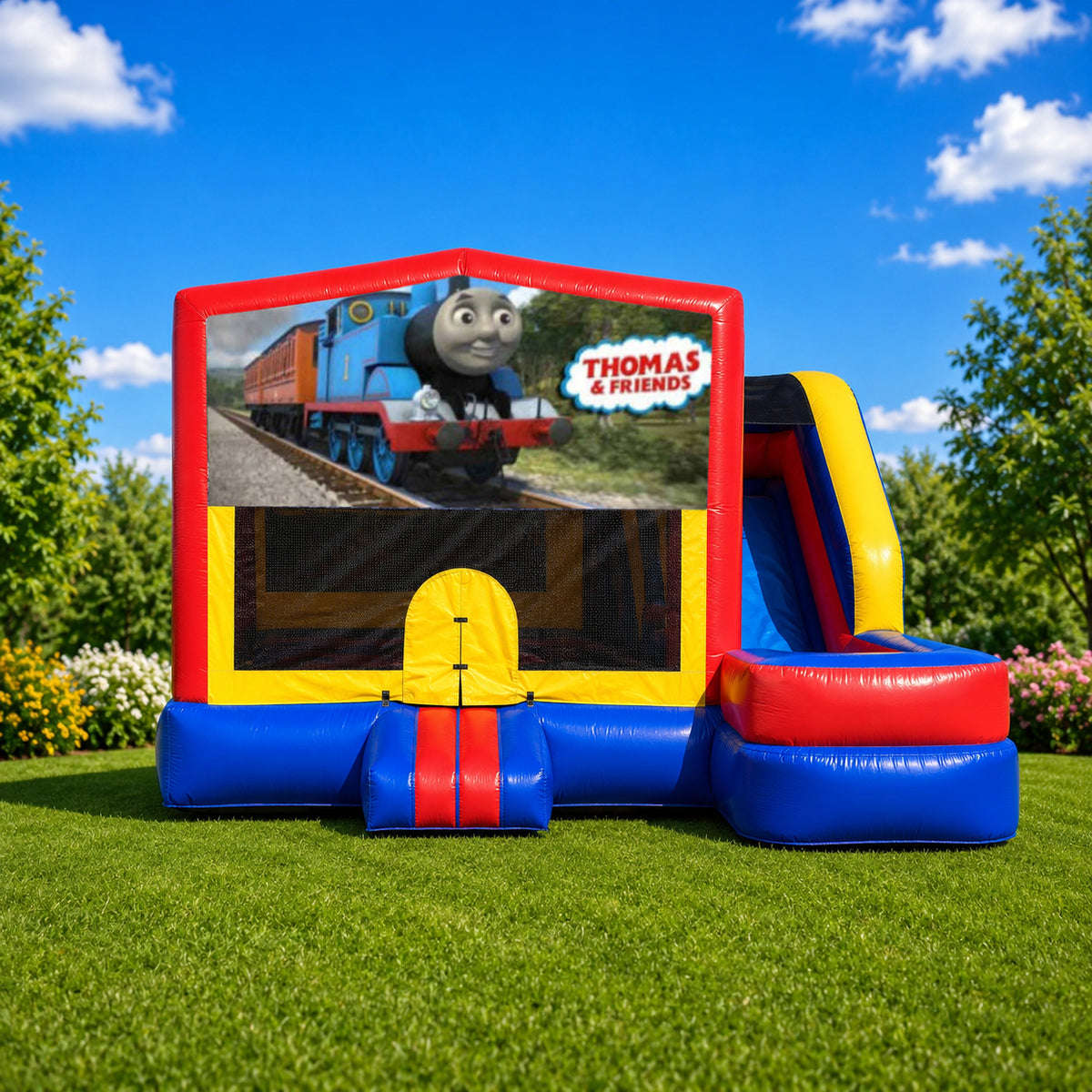 Thomas the Tank Medium External Slide Jumping Castle