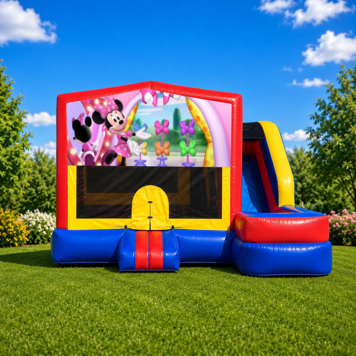 Minnie Mouse Medium External Slide Jumping Castle