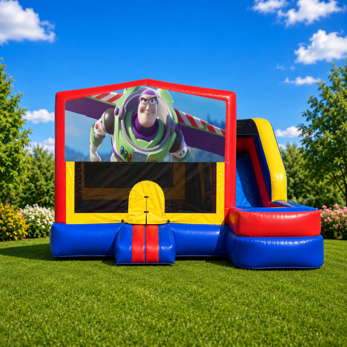Buzz Lightyear Medium External Slide Jumping Castle