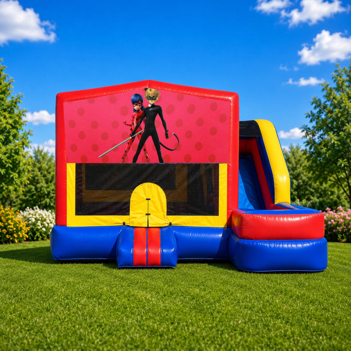 Miraculous Ladybug Medium External Slide Jumping Castle