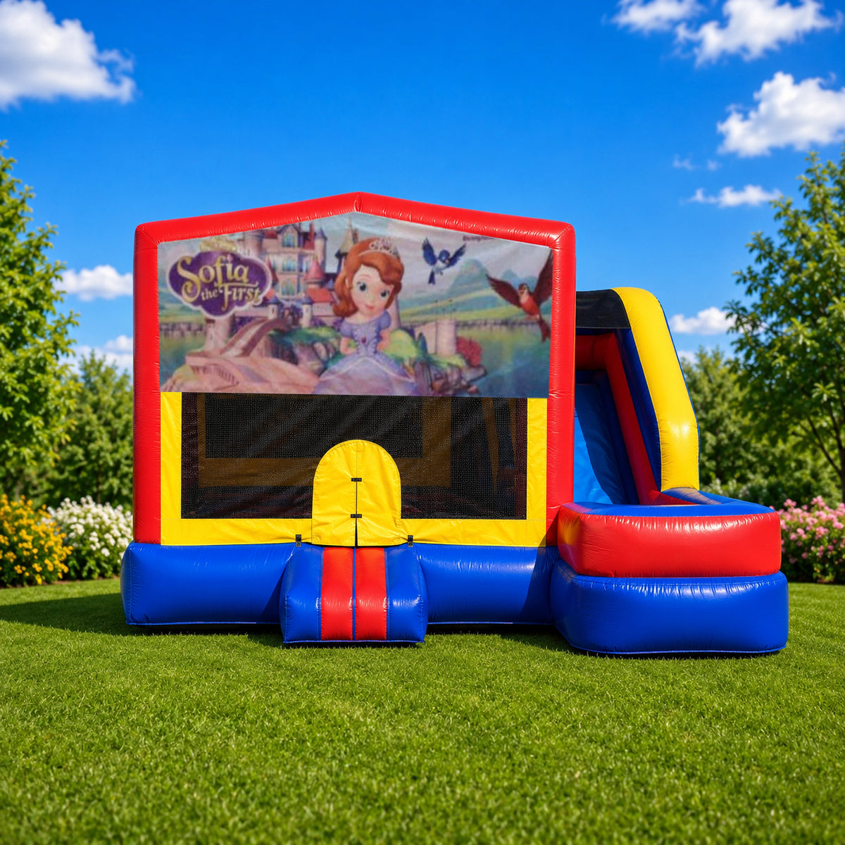 Sofia The First Medium External Slide Jumping Castle
