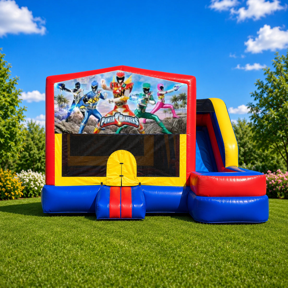 Power Rangers Medium External Slide Jumping Castle