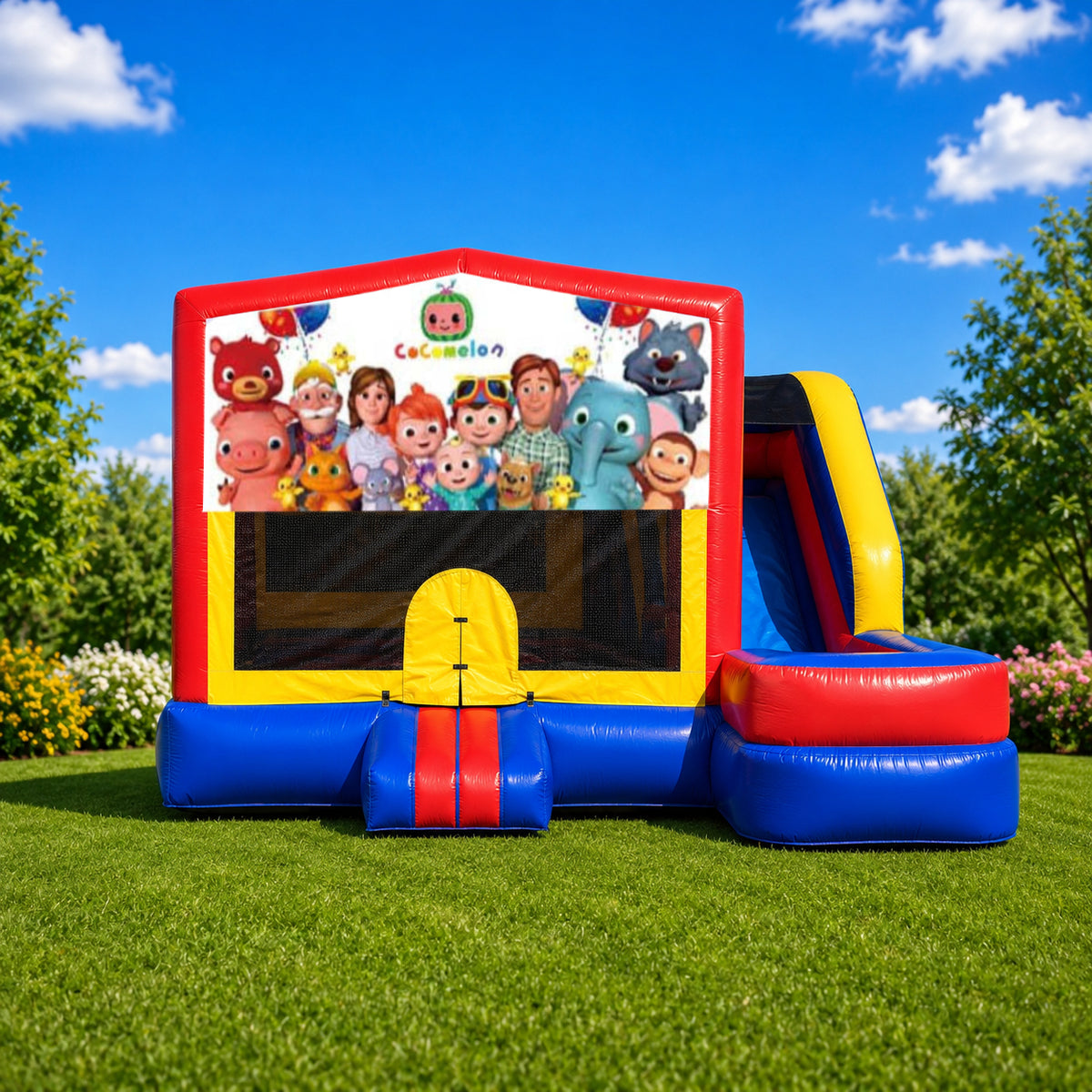 Cocomelon Medium External Slide Jumping Castle