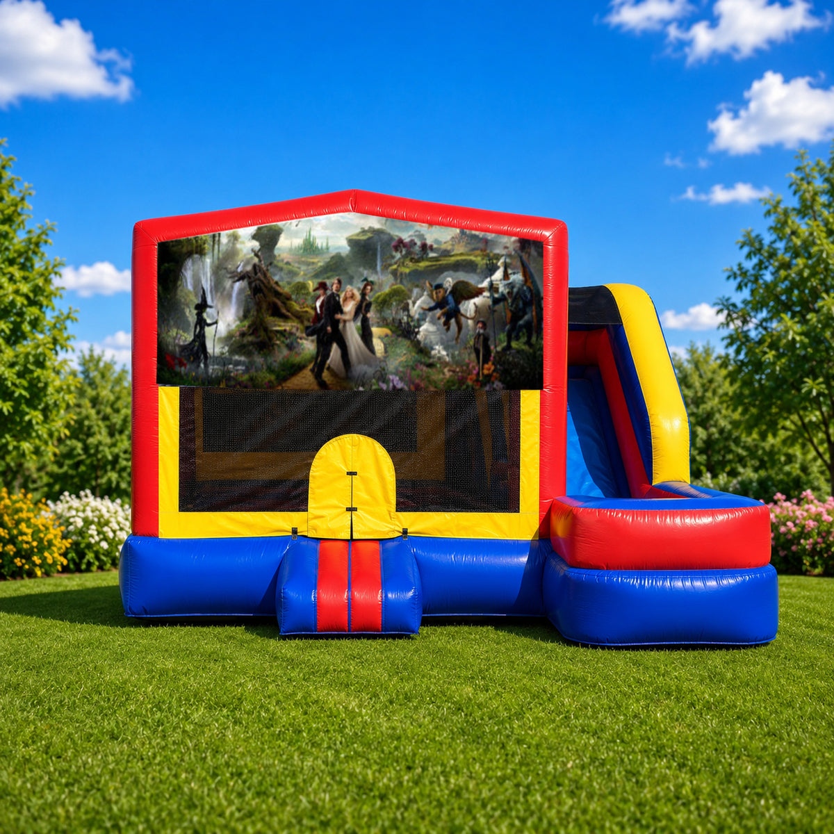 Alice in Wonderland #2 Medium External Slide Jumping Castle