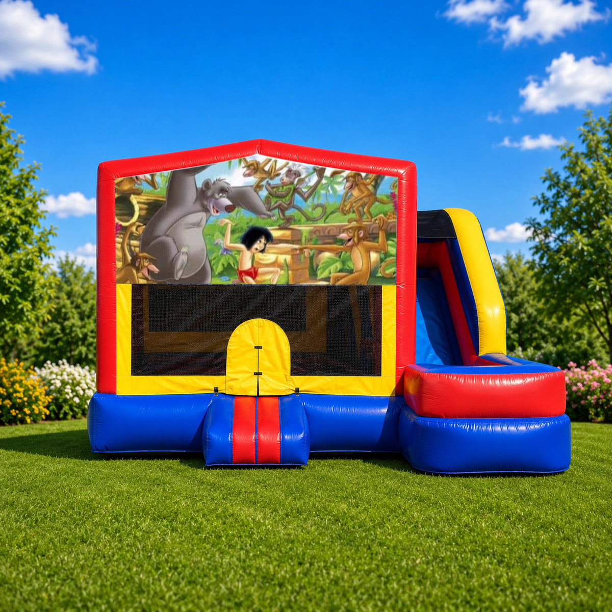 Jungle Book Medium External Slide Jumping Castle