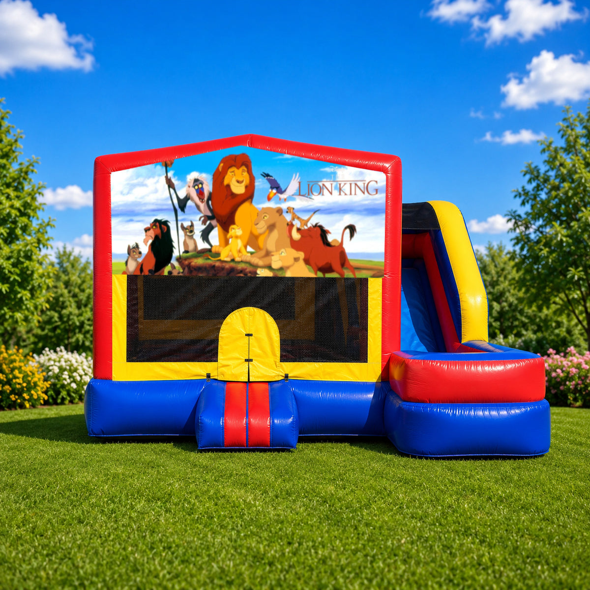 Lion King Medium External Slide Jumping Castle