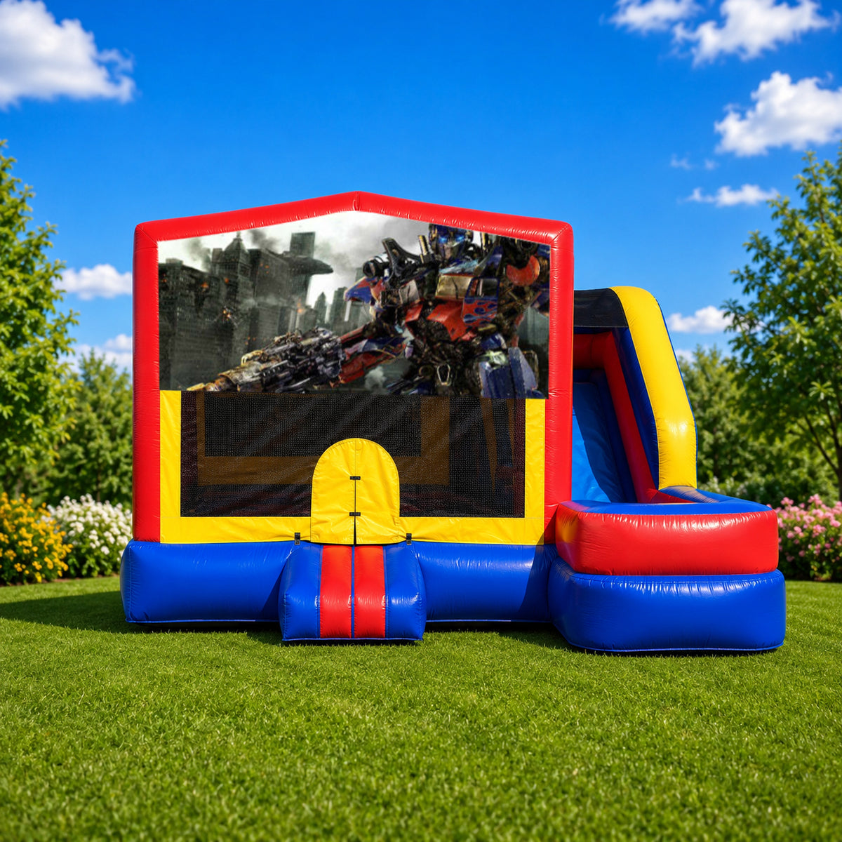 Transformers Medium External Slide Jumping Castle