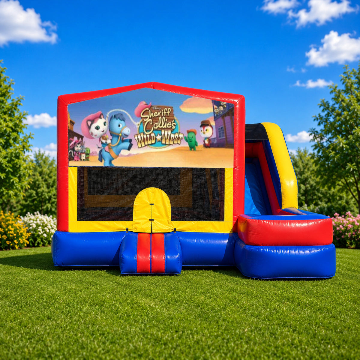 Sheriff Callies Medium External Slide Jumping Castle
