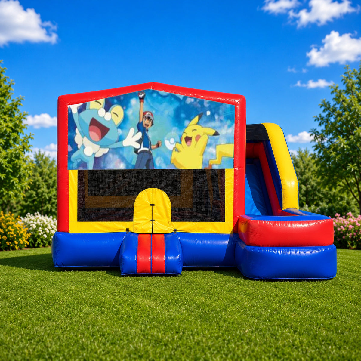 Pokemon Medium External Slide Jumping Castle