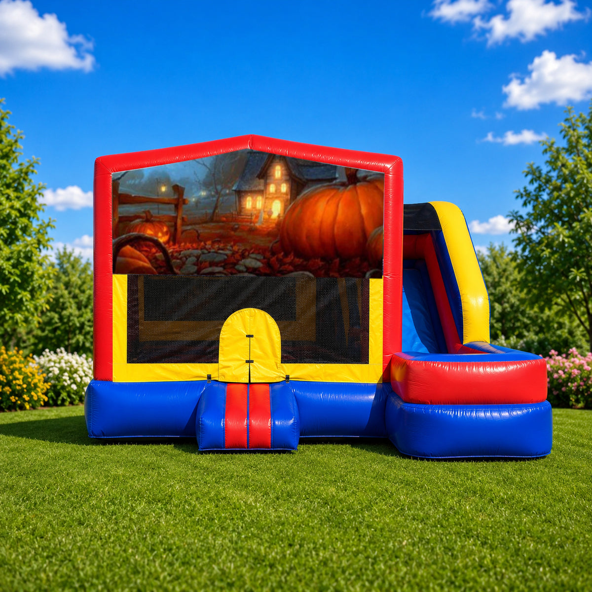 Halloween Medium External Slide Jumping Castle